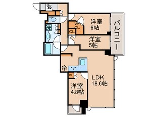 MID　TOWER　GRAND(1406)の物件間取画像